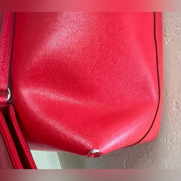 Coach Reversible Red and Pink Floral Tote Bag with wristlet. - Picture 13 of 16